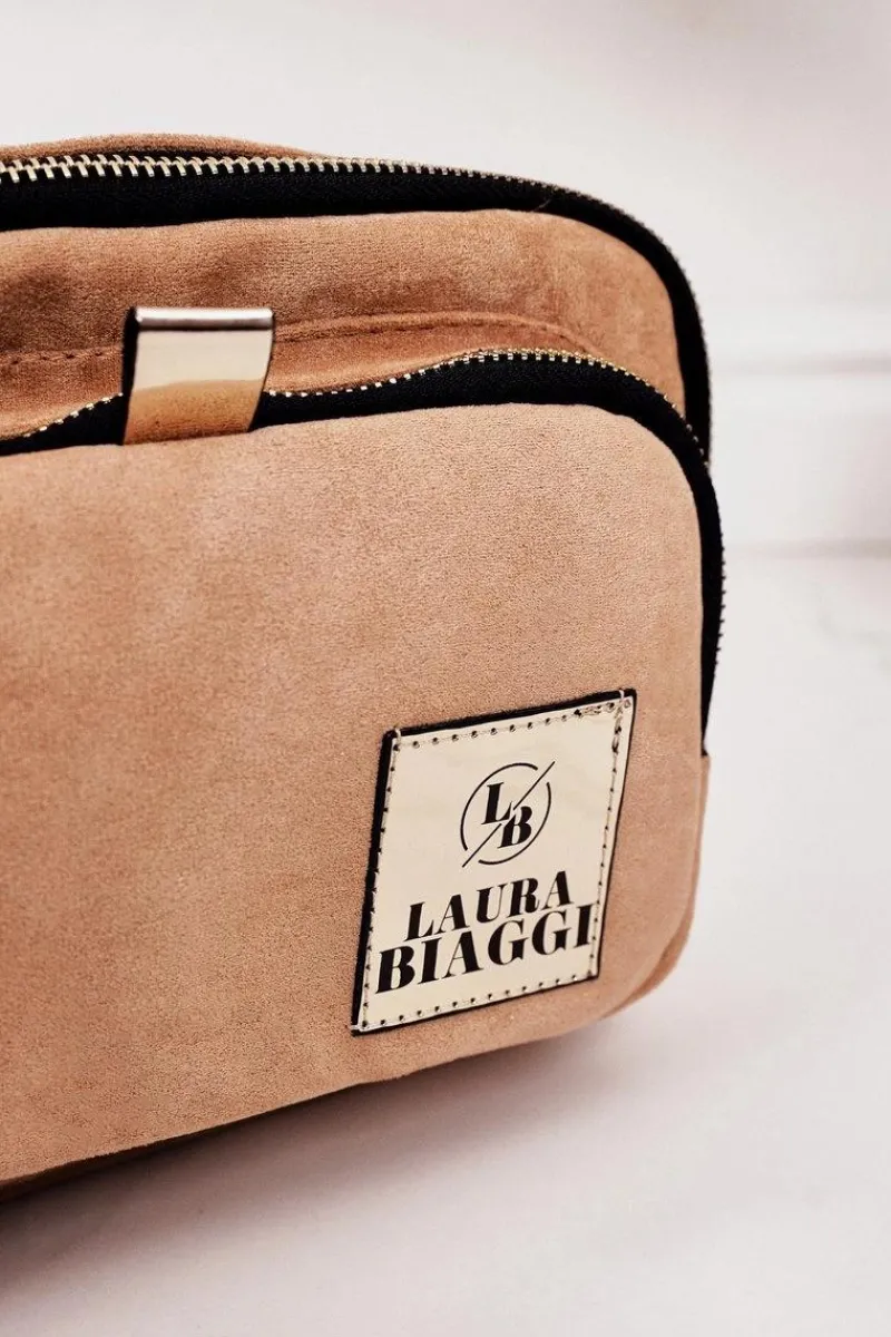 Torebki Kuferki|Listonoszki>Boto Torebka Listonoszka Kuferek LAURA BIAGGI Beżowa