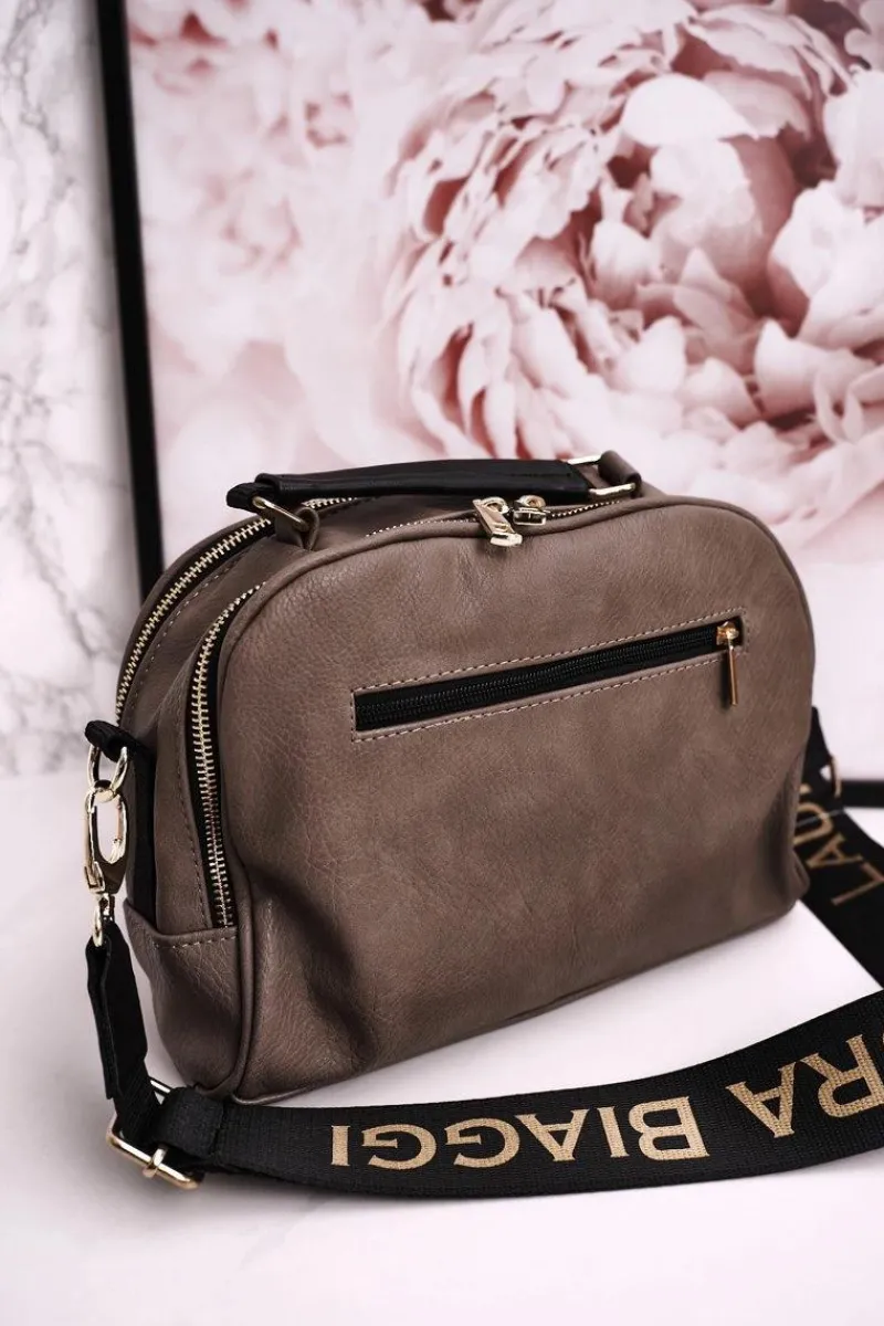 Torebki Kuferki|Torebki Klasyczne>Boto Torebka Listonoszka Kuferek LAURA BIAGGI Beżowa