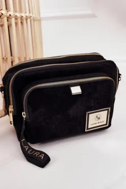 Online Torebka Listonoszka Kuferek LAURA BIAGGI Czarna Torebki Kuferki|Listonoszki