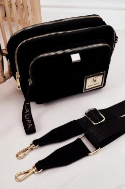 Online Torebka Listonoszka Kuferek LAURA BIAGGI Czarna Torebki Kuferki|Listonoszki