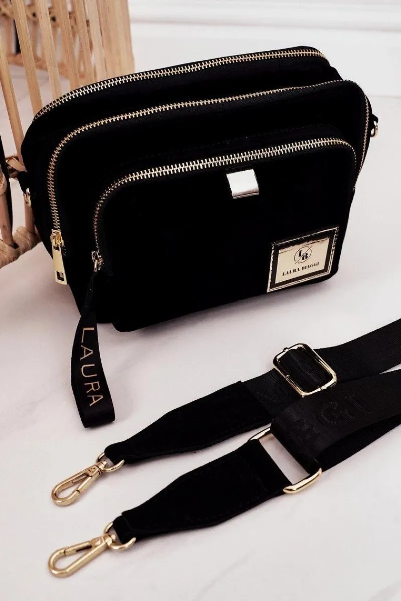 Online Torebka Listonoszka Kuferek LAURA BIAGGI Czarna Torebki Kuferki|Listonoszki