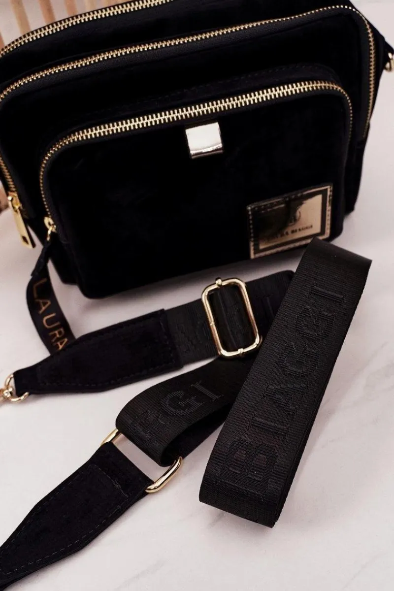 Online Torebka Listonoszka Kuferek LAURA BIAGGI Czarna Torebki Kuferki|Listonoszki