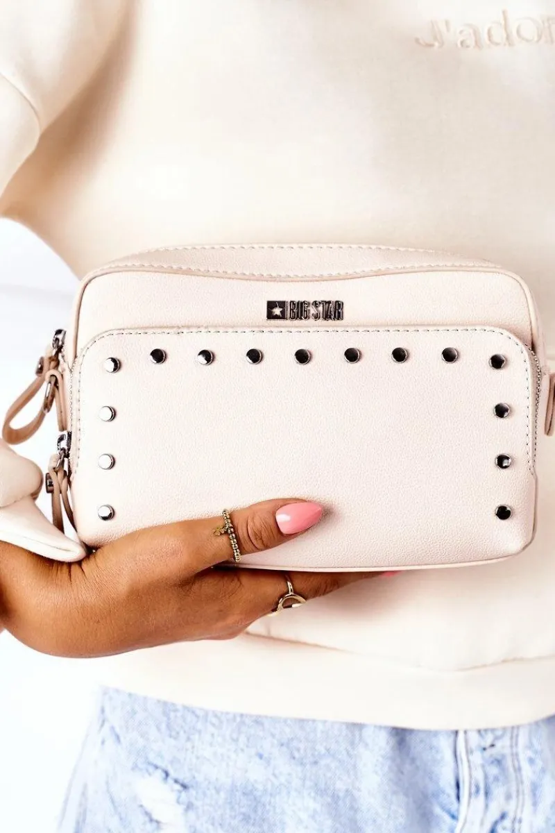 Online Torebka Listonoszka Kuferek Big Star II574005 Nude Torebki Kuferki|Listonoszki