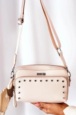 Online Torebka Listonoszka Kuferek Big Star II574005 Nude Torebki Kuferki|Listonoszki