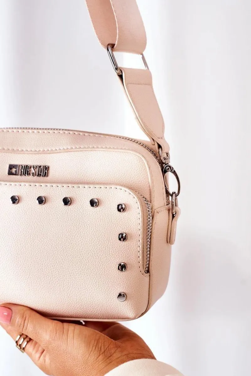 Online Torebka Listonoszka Kuferek Big Star II574005 Nude Torebki Kuferki|Listonoszki