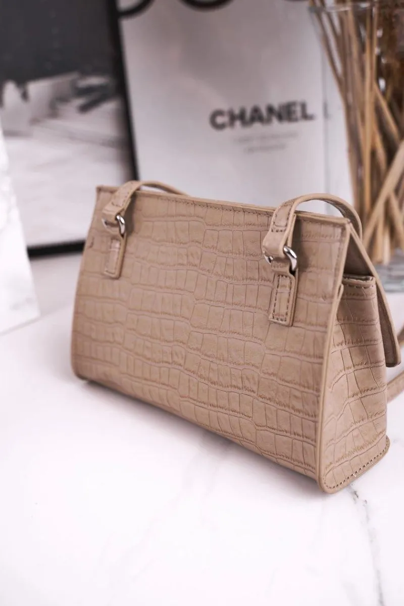 Torebki Monnari|Listonoszki>Monnari Torebka Listonoszka BAG5450-015 Beżowa Print Zwierzęcy