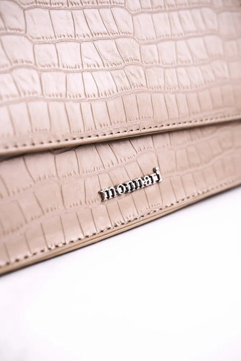 Torebki Monnari|Listonoszki>Monnari Torebka Listonoszka BAG5450-015 Beżowa Print Zwierzęcy