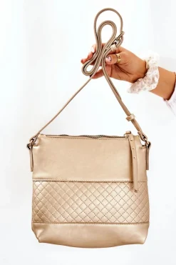 Torebka Listonoszka A360-023 Złota Torebki Monnari|Torebki Klasyczne