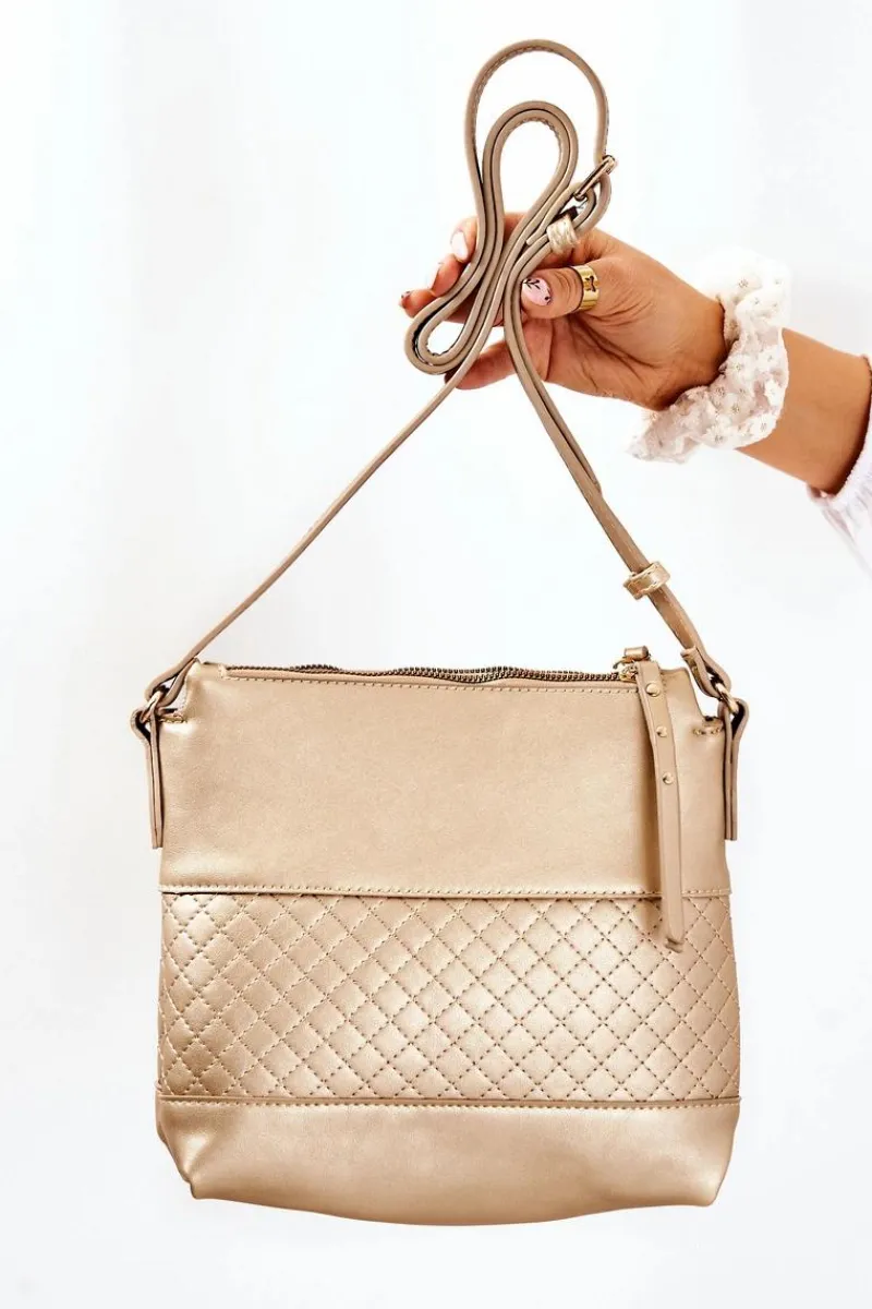 Torebka Listonoszka A360-023 Złota Torebki Monnari|Torebki Klasyczne