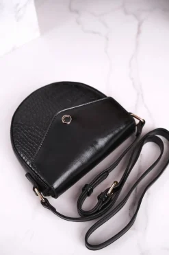 New Torebka Listonoszka BAG5710-020 Czarna Print Zwierzęcy Torebki Monnari|Listonoszki