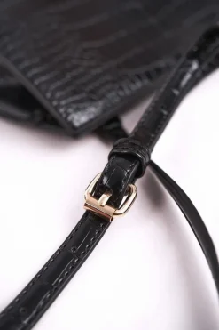 Online Torebka Listonoszka BAG5450-020 Czarna Print Zwierzęcy Torebki Monnari|Listonoszki