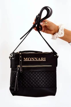 Online Monnari Torebka Listonoszka A360-020 Czarna