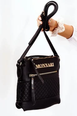 Online Monnari Torebka Listonoszka A360-020 Czarna