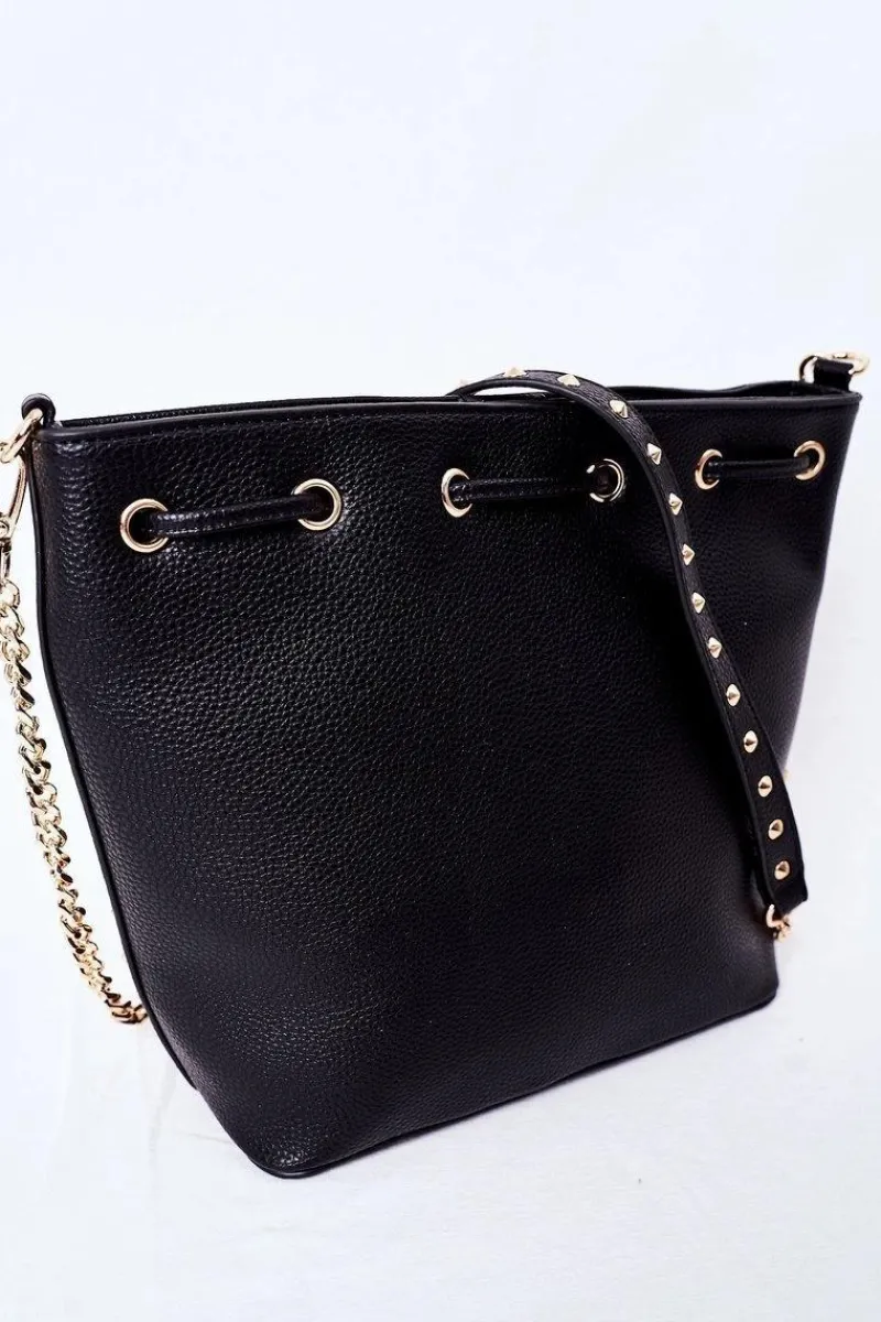 Torebki Nobo|Torebki Klasyczne>Nobo Torebka Listonoszka Na Łańcuszku K4090 Czarna