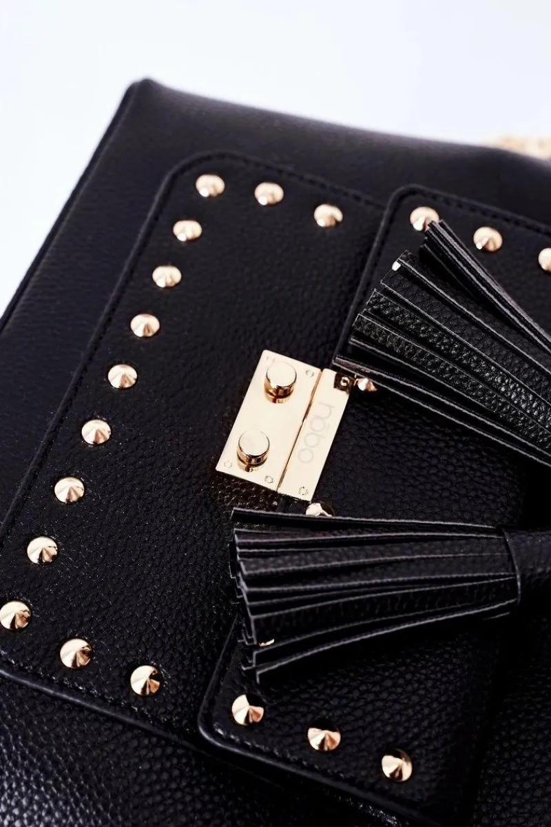 Torebki Nobo|Torebki Klasyczne>Nobo Torebka Listonoszka Na Łańcuszku K4090 Czarna