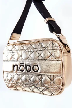 Online Torebka Listonoszka L2160 Złota Torebki Nobo|Listonoszki