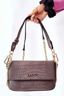 New Torebka Listonoszka NBAG-L2150-C020 Szara Torebki Nobo|Listonoszki