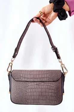 New Torebka Listonoszka NBAG-L2150-C020 Szara Torebki Nobo|Listonoszki