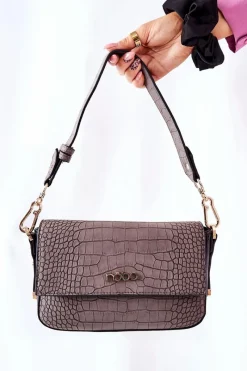 New Torebka Listonoszka NBAG-L2150-C020 Szara Torebki Nobo|Listonoszki