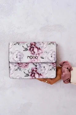 Torebki Nobo|Torebki Kuferki>Nobo Torebka Listonoszka NBAG-M1070-CM04 Biała W Kwiaty