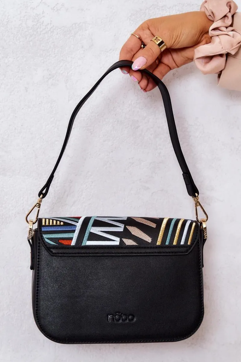 Hot Torebka Listonoszka M1320-C020 Czarna Torebki Nobo|Torebki Kuferki