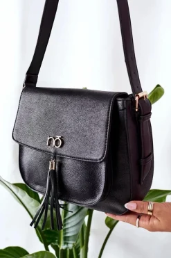 New Torebka Listonoszka L1420 Czarna Torebki Nobo|Listonoszki