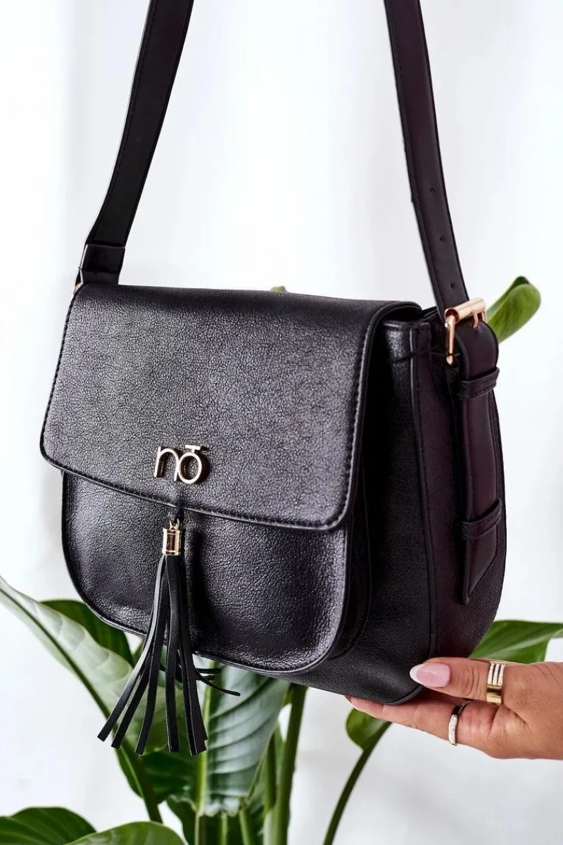 New Torebka Listonoszka L1420 Czarna Torebki Nobo|Listonoszki