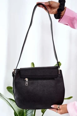 New Torebka Listonoszka L1420 Czarna Torebki Nobo|Listonoszki