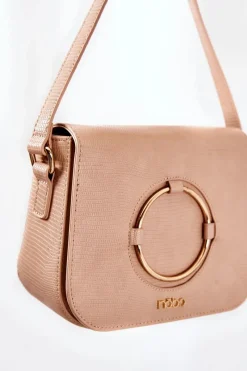 Torebka Listonoszka Wężowa M0820-C015 Beżowa Torebki Nobo|Listonoszki