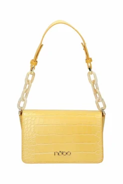 Clearance Nobo Torebka Listonoszka Wężowa M0110-C002 Żółta