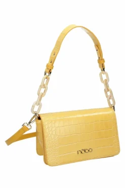 Clearance Nobo Torebka Listonoszka Wężowa M0110-C002 Żółta