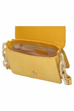 Clearance Nobo Torebka Listonoszka Wężowa M0110-C002 Żółta