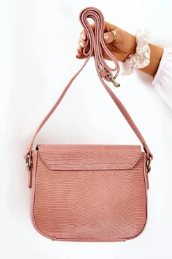 Torebki Nobo|Listonoszki>Nobo Torebka Listonoszka Wężowa M0820-C004 Różowa