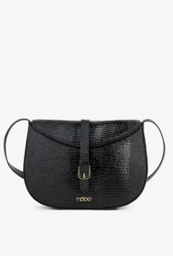 Torebki Klasyczne|Listonoszki>Nobo Torebka Listonoszka Z Drobnym Tłoczeniem BAG5780-M20 Czarna Czarny