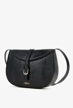 Torebki Klasyczne|Listonoszki>Nobo Torebka Listonoszka Z Drobnym Tłoczeniem BAG5780-M20 Czarna Czarny