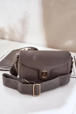 Torebki Klasyczne|Listonoszki>Boto Torebka Listonoszka Z Eko Skóry Szara Samriddhi