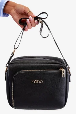 Torebki Nobo|Torebki Klasyczne>Nobo Torebka Listonoszka Z Eko Skóry BAGP990-K020 Czarna