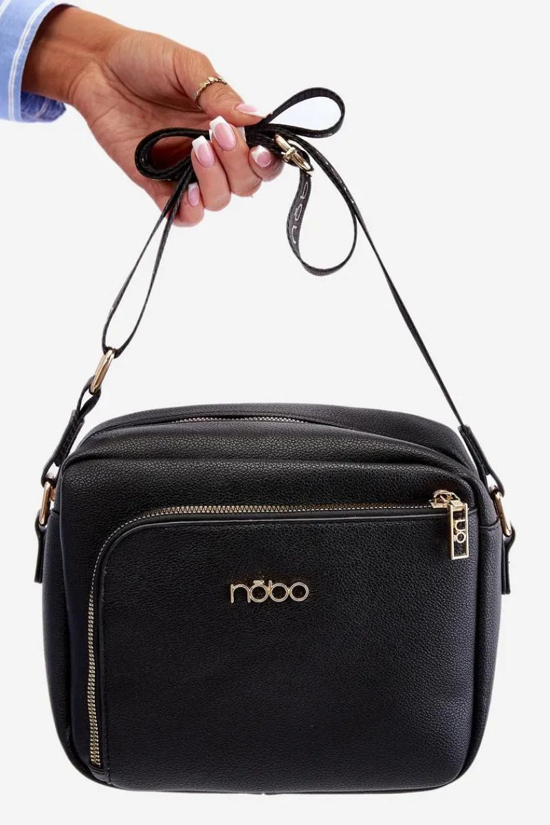 Torebki Nobo|Torebki Klasyczne>Nobo Torebka Listonoszka Z Eko Skóry BAGP990-K020 Czarna
