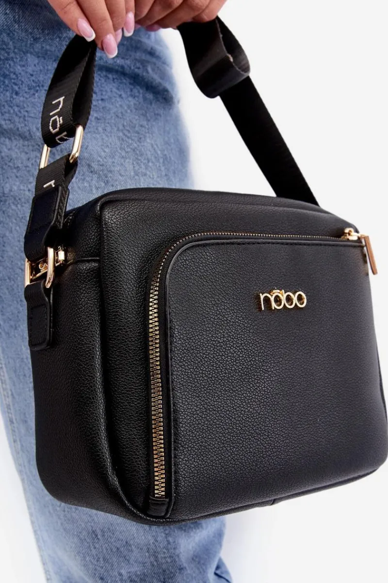 Torebki Nobo|Torebki Klasyczne>Nobo Torebka Listonoszka Z Eko Skóry BAGP990-K020 Czarna