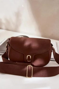 Boto Torebka Listonoszka Z Eko Skóry Czekoladowa Samriddhi