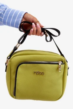 Clearance Nobo Torebka Listonoszka Z Eko Skóry BAGP990-K008 Limonka