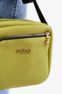 Clearance Nobo Torebka Listonoszka Z Eko Skóry BAGP990-K008 Limonka