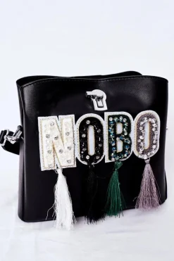 Outlet Torebka Listonoszka Z Frędzlami K2980 Czarna Torebki Nobo|Torebki Klasyczne