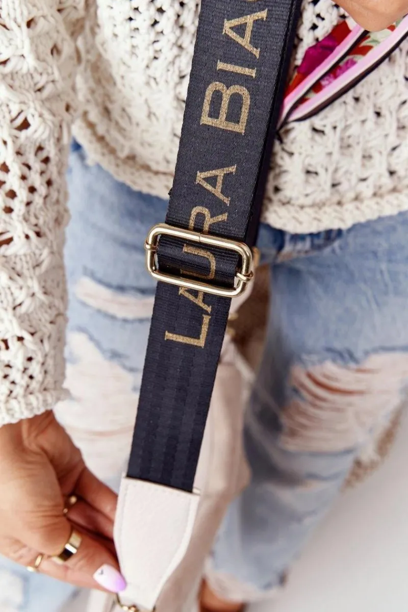 Hot Boto Torebka Listonoszka Z Odpinanym Paskiem LAURA BIAGGI Beżowa