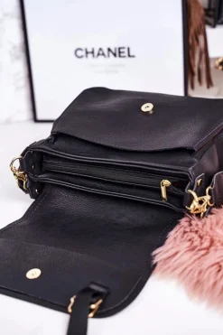 New Boto Torebka Listonoszka Z Odpinanym Paskiem LAURA BIAGGI Czarna