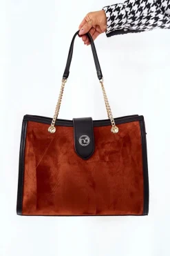 Torebki Nobo|Torebki Klasyczne>Nobo Torebka Na Ramię L0830 Brązowo-Czarna