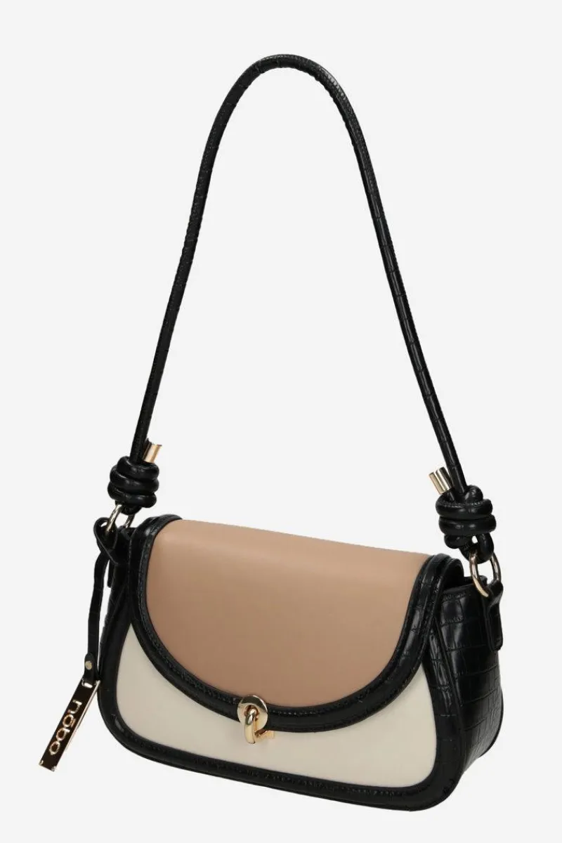 Best Nobo Torebka Na Ramię NBAG-P5000-CM20 Beżowo-Czarna