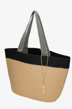 Torebki Plażowe|Torebki Nobo></noscript>Nobo Torebka Plażowa Koszyk XP0400-C020 Beżowo-Czarna