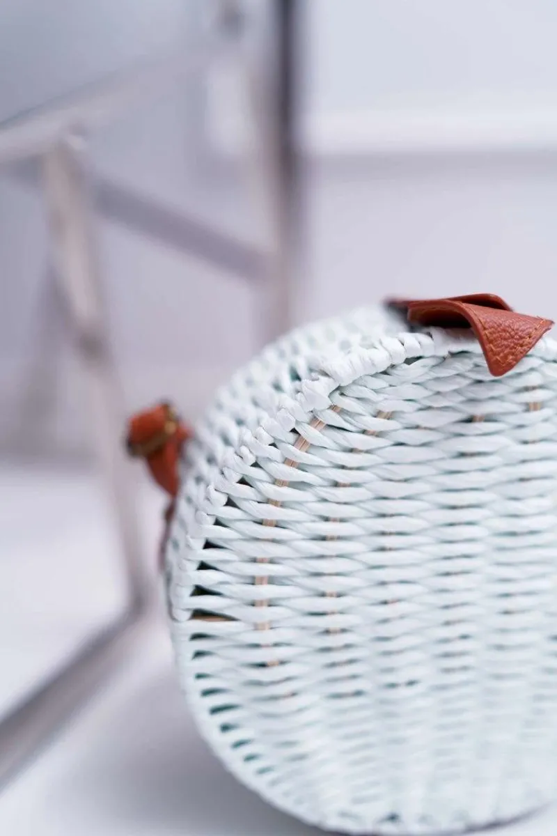 Sale Torebka Pleciona Kuferek Sznurkowy Veeza Miętowa Torebki Kuferki