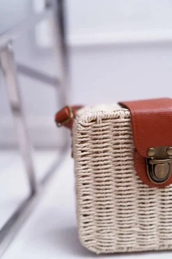 Discount Boto Torebka Pleciona Kuferek Sznurkowy Ellisa Beż